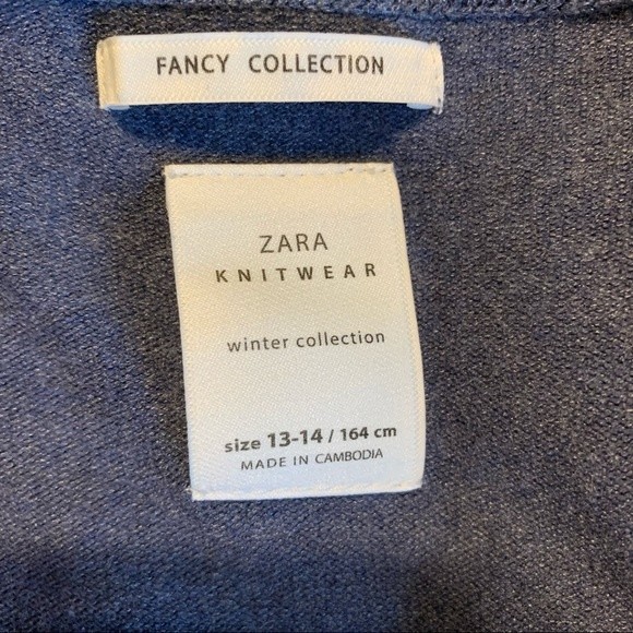 Zara Knitwear Fancy Collection Winter Collection Dress, Size 13-14 - Picture 4 of 4